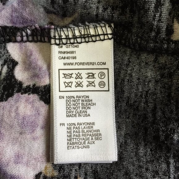 Forever XXI Floral Black Cami - Picture 6 of 9